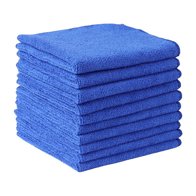 20Pcs Kitchen Wipes Car Clean Towel Solid Color Design Wipes Microfibre Thickened Absorbent Wipes Household Cleaning Cloth Set