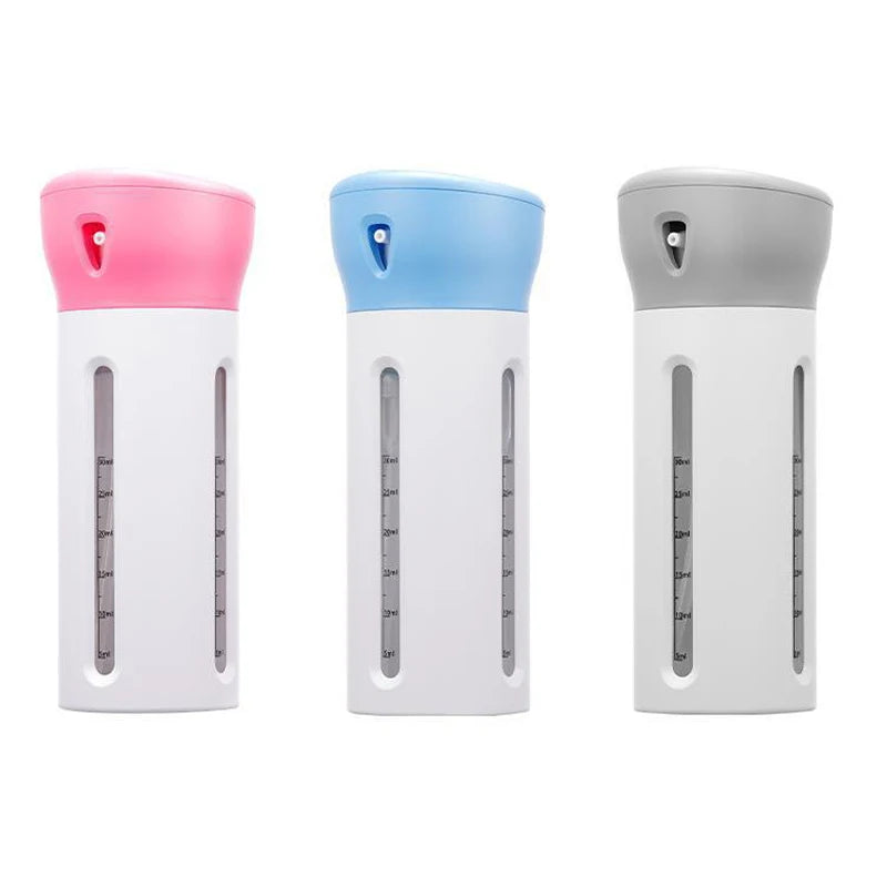 4 In 1 Portable Travel Liquid Dispenser Bottle Refillable 30ml Leakproof Travel Container For Perfume Shampoo Conditioner Lotion