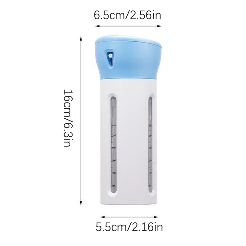 4 In 1 Portable Travel Liquid Dispenser Bottle Refillable 30ml Leakproof Travel Container For Perfume Shampoo Conditioner Lotion