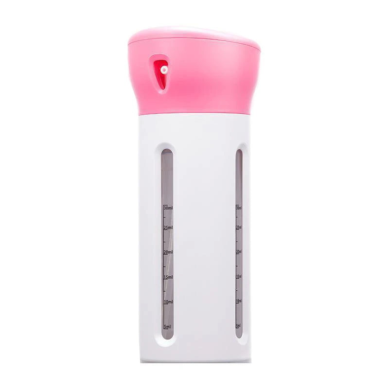 4 In 1 Portable Travel Liquid Dispenser Bottle Refillable 30ml Leakproof Travel Container For Perfume Shampoo Conditioner Lotion