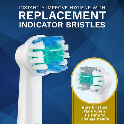 16 replacement brush heads for Oral-B Sonic electric toothbrush, compatible with Advance Power, Pro-Health, Triumph 3D Excel, and Vitality.
