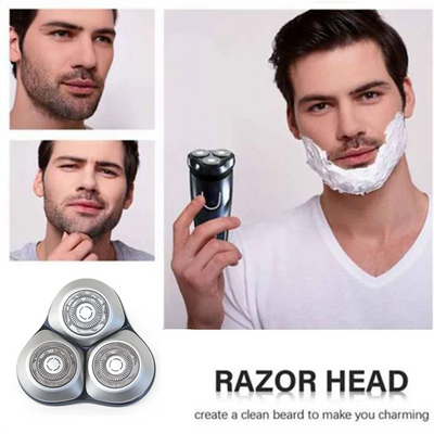 For Xiaomi Mijia S101 Electric Shavers Replace Blade Beard Trimmer Razor Hair Shaving Replacement Head-Blue+Silver