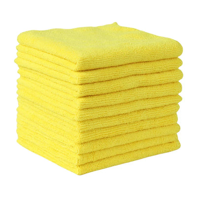 20Pcs Kitchen Wipes Car Clean Towel Solid Color Design Wipes Microfibre Thickened Absorbent Wipes Household Cleaning Cloth Set