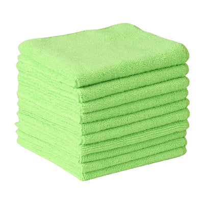 20Pcs Kitchen Wipes Car Clean Towel Solid Color Design Wipes Microfibre Thickened Absorbent Wipes Household Cleaning Cloth Set